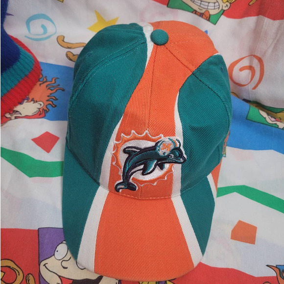 Vtg Miami Dolphins reebok NFL equipment dad hat - Picture 2 of 6